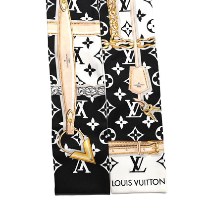 Louis Vuitton Silk Monogram Confidential Bandeau Black 2 of 5