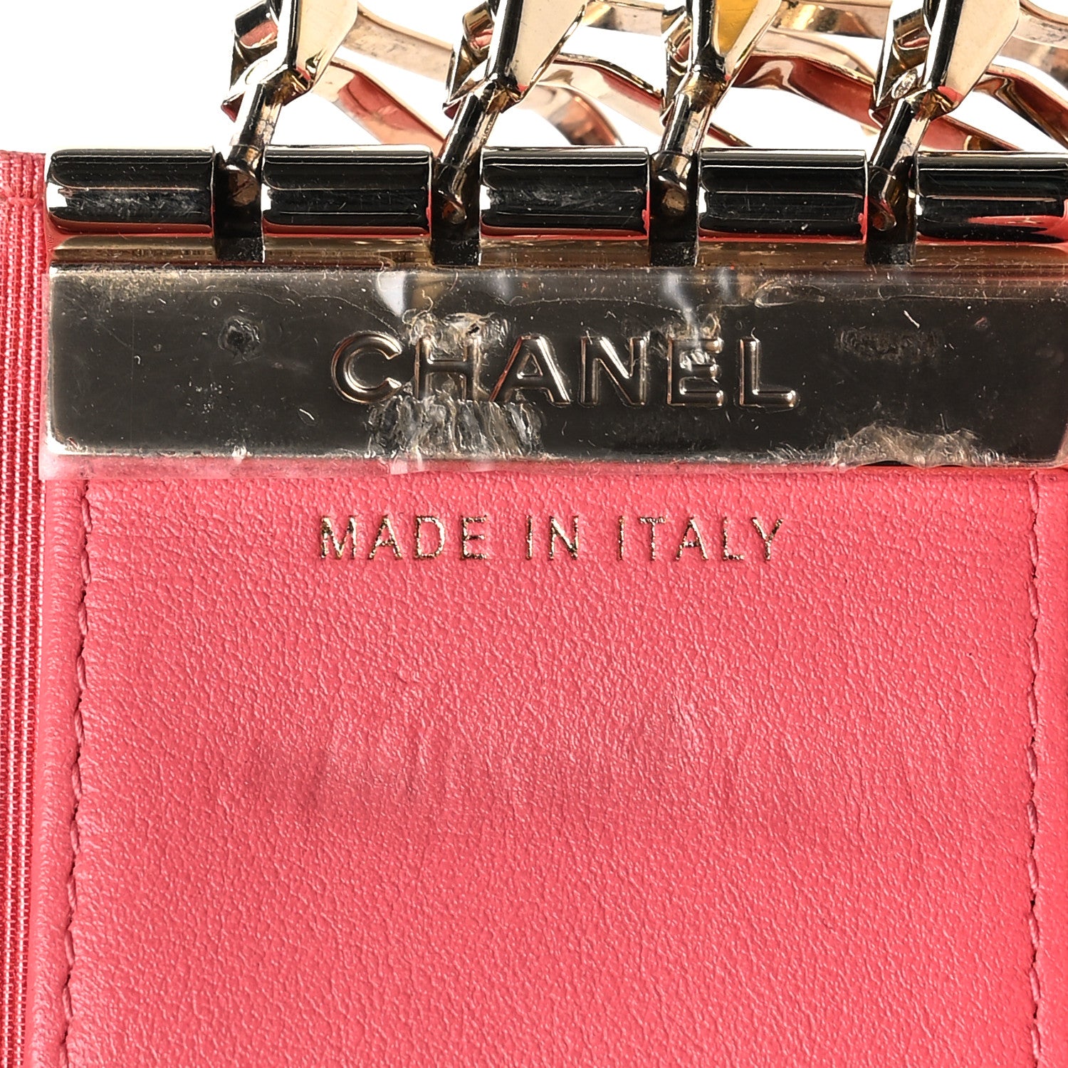 Chanel Caviar Quilted Classic 4 Key Holder Wallet Pink 7 of 14