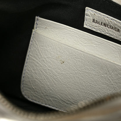 Balenciaga Agneau Arena Le Cagole Mini Purse With Chain Optic White 6 of 8