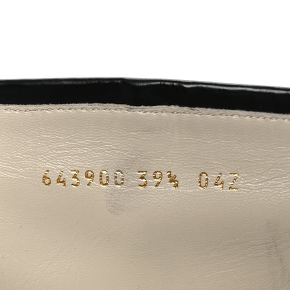 Gucci Cordovan Lux Womens Harald Horsebit 25mm Platform Boots 39.5 Black 10 of 12