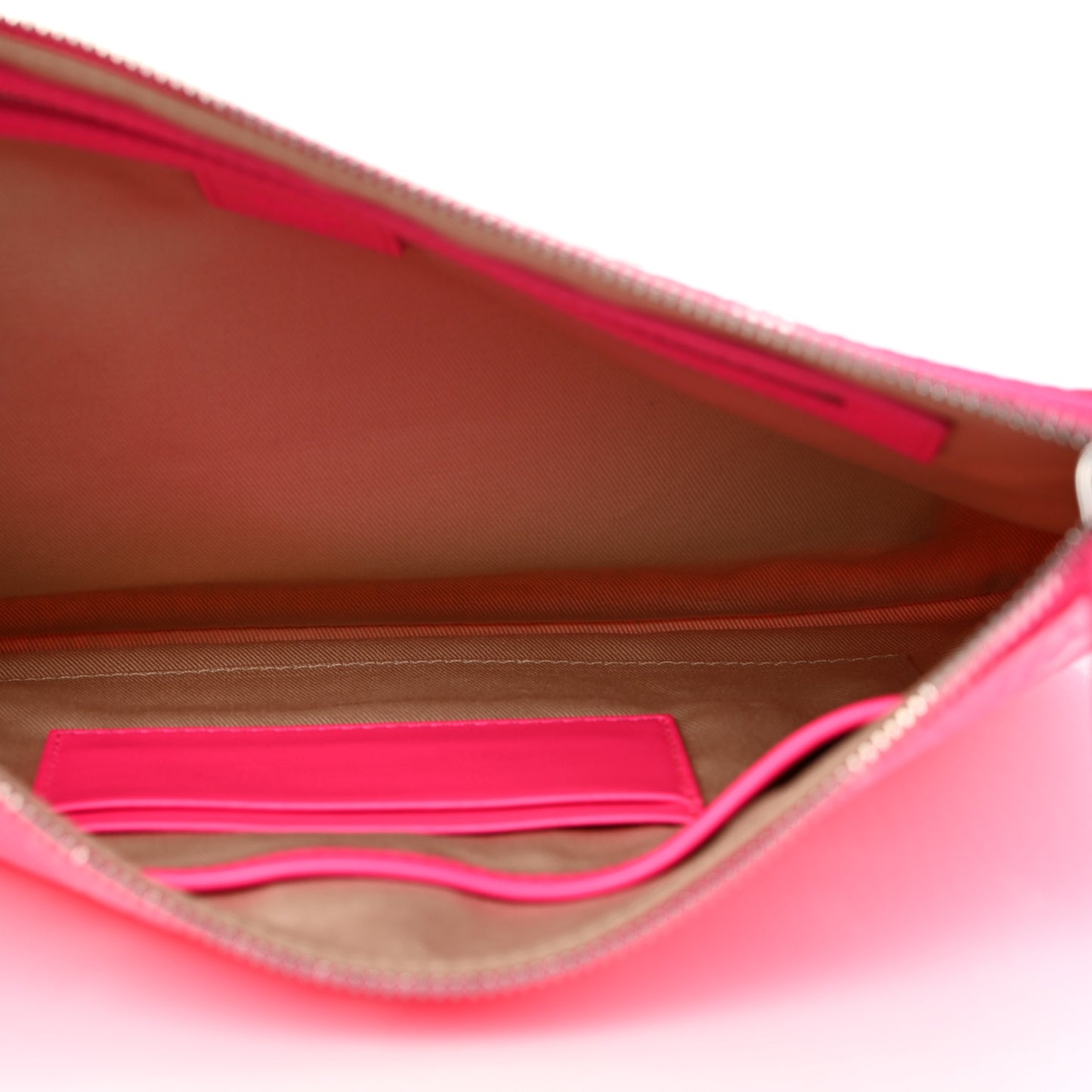 Visetos Wristlet Zip Pouch Neon Pink