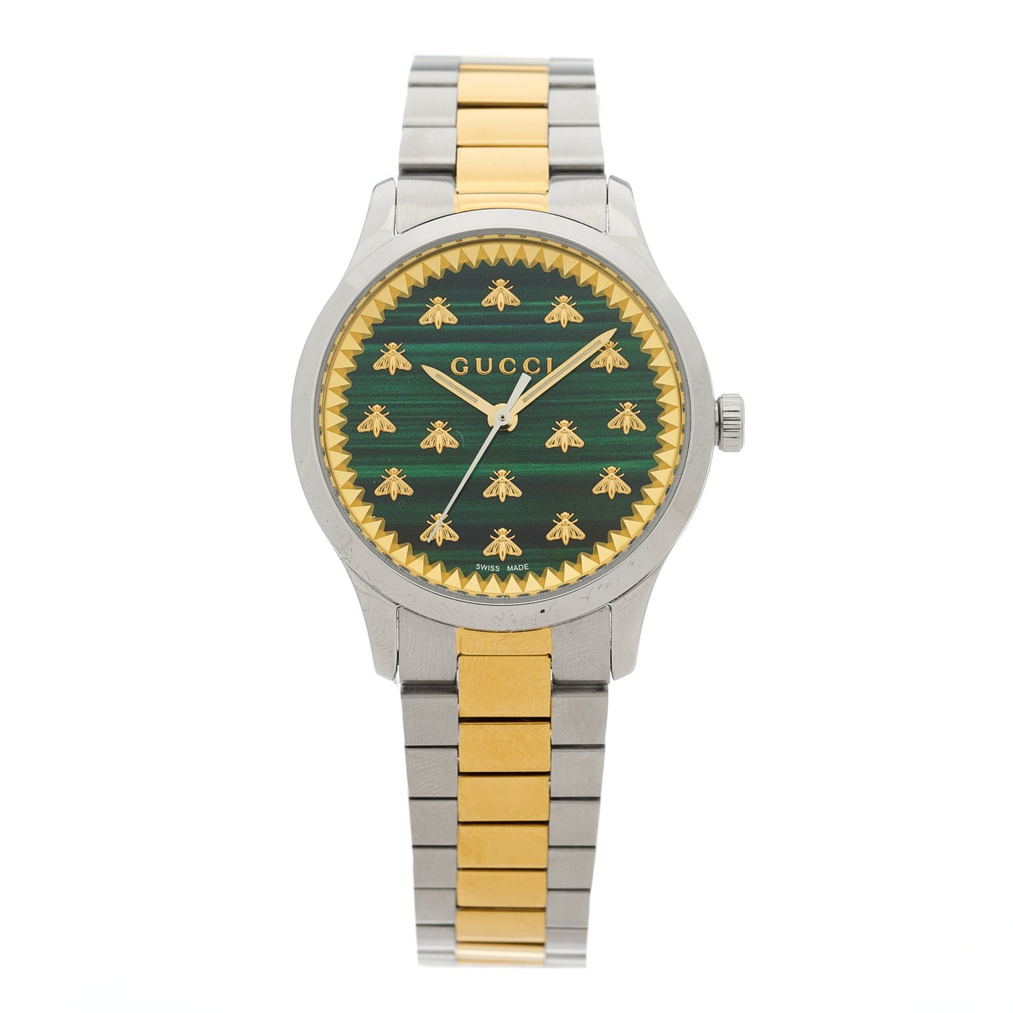 Stainless Steel Malachite 32mm G-Timeless Bee Quartz Watch