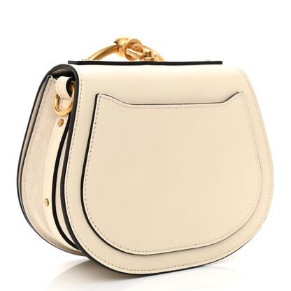 Chloe Calfskin Suede Small Nile Bracelet Bag Off White 2 of 7