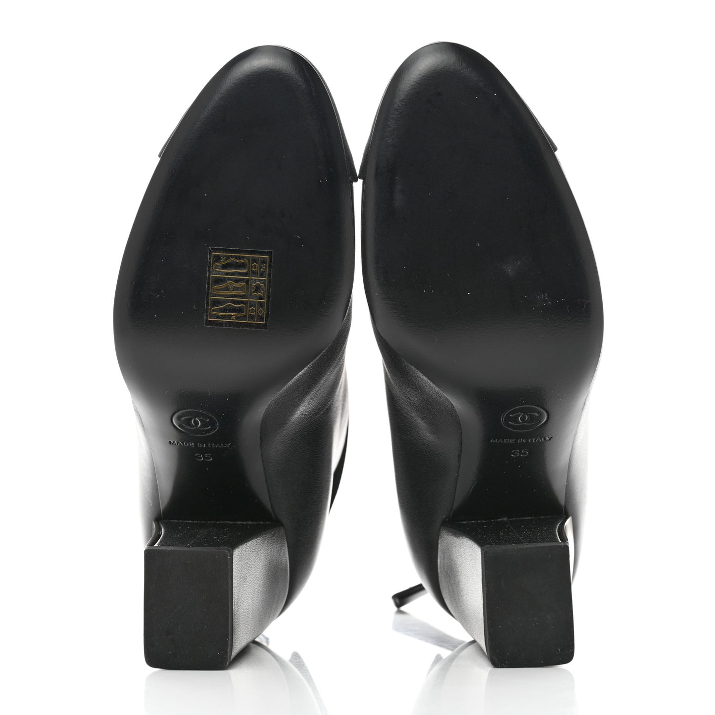 Lambskin Grosgrain Triangle & Collar 90 Ankle Boots 35 Black