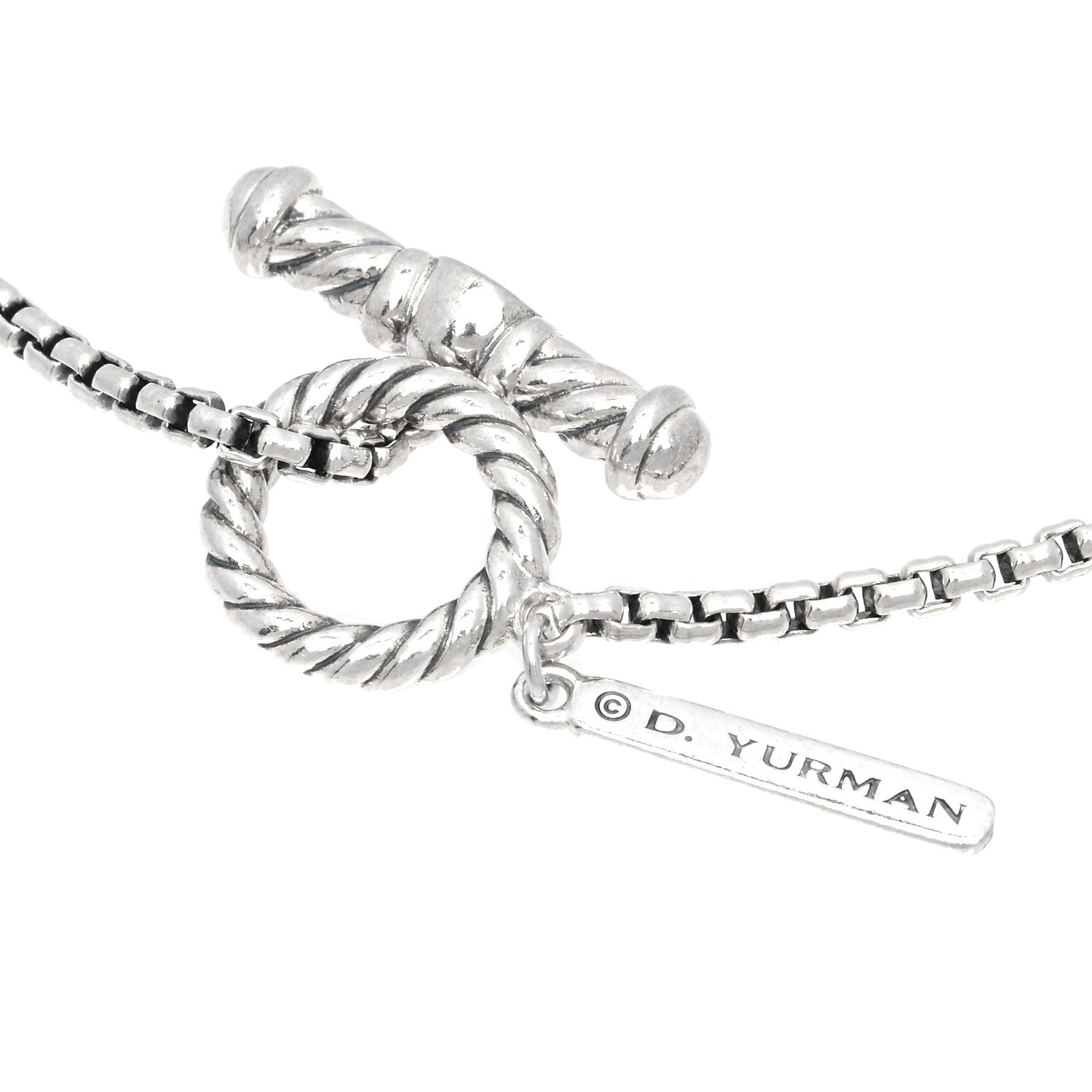 David Yurman Sterling Silver Quatrefoil Bead Chain Necklace 3 of 4