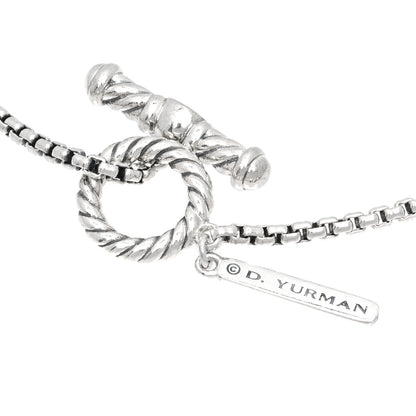 David Yurman Sterling Silver Quatrefoil Bead Chain Necklace 3 of 4