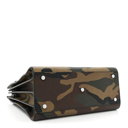 Saint Laurent Calfskin Camouflage Small Sac De Jour Kaki Black 4 of 21