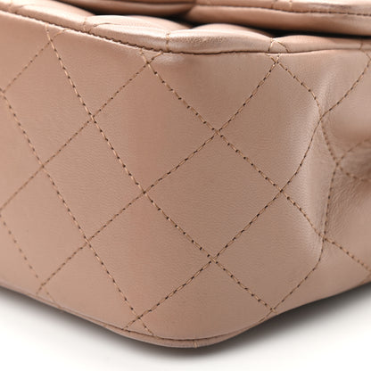 Chanel Lambskin Quilted Mini Square Flap Beige 9 of 10