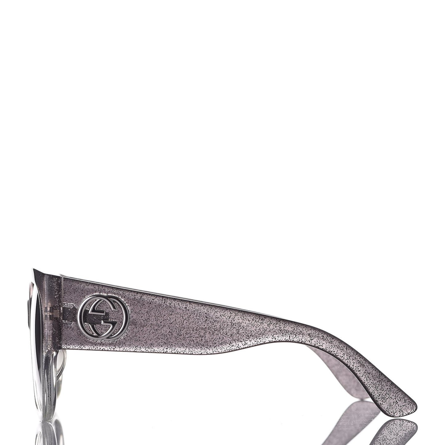 Glitter Square Optyl Sunglasses 3836/F/S Gray Silver