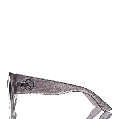 Gucci Glitter Square Optyl Sunglasses 3836/F/S Gray Silver 3 of 6