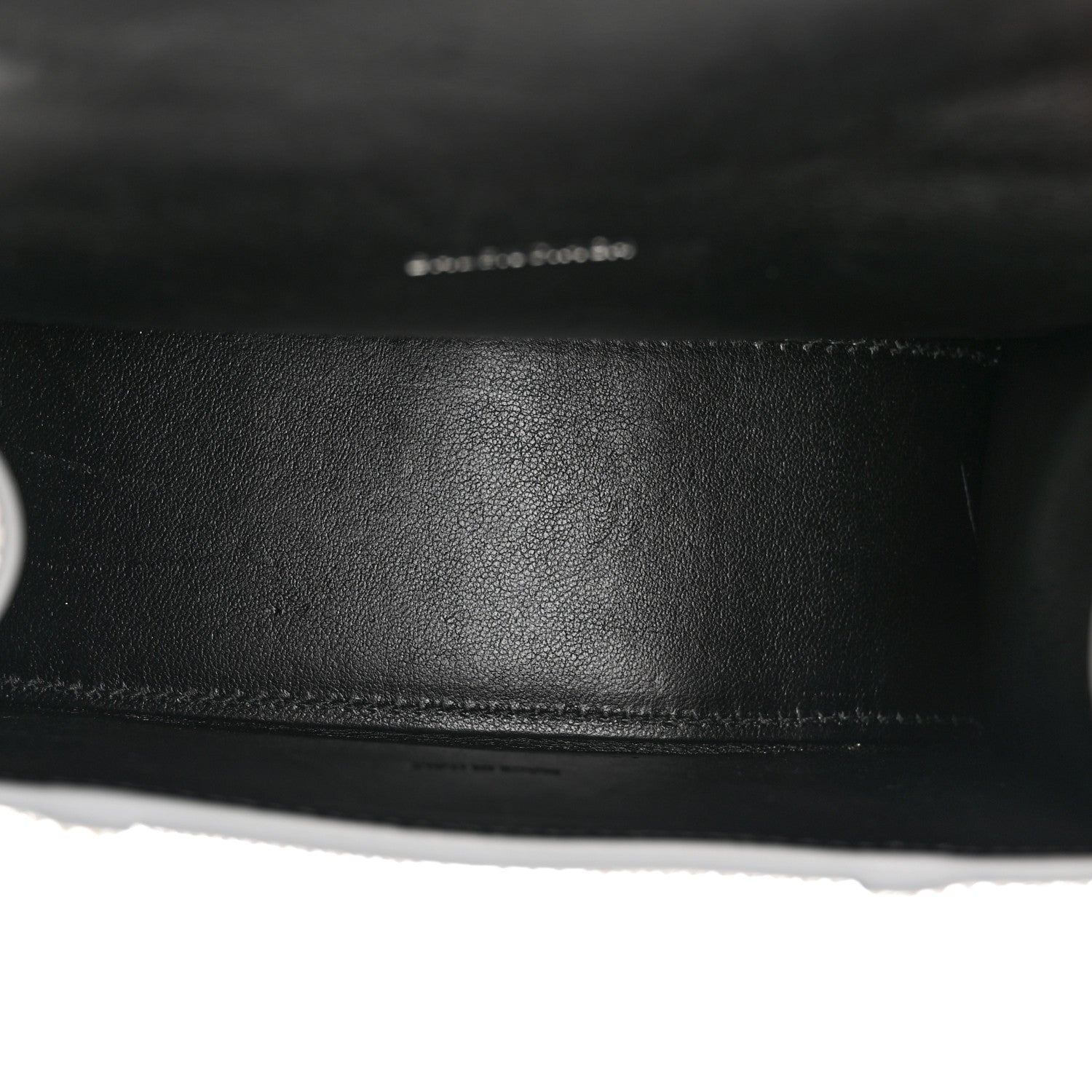 Balenciaga Strass Suede Allover Logo Hourglass Top Handle Bag XS with Chain Silver Black 5 of 12
