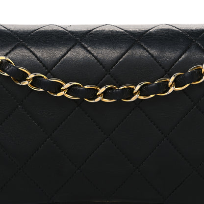 Chanel Lambskin Quilted Medium Double Flap Black 9 of 13