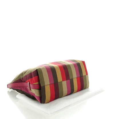Fendi Canvas Striped Pequin Hobo Multicolor 4 of 7