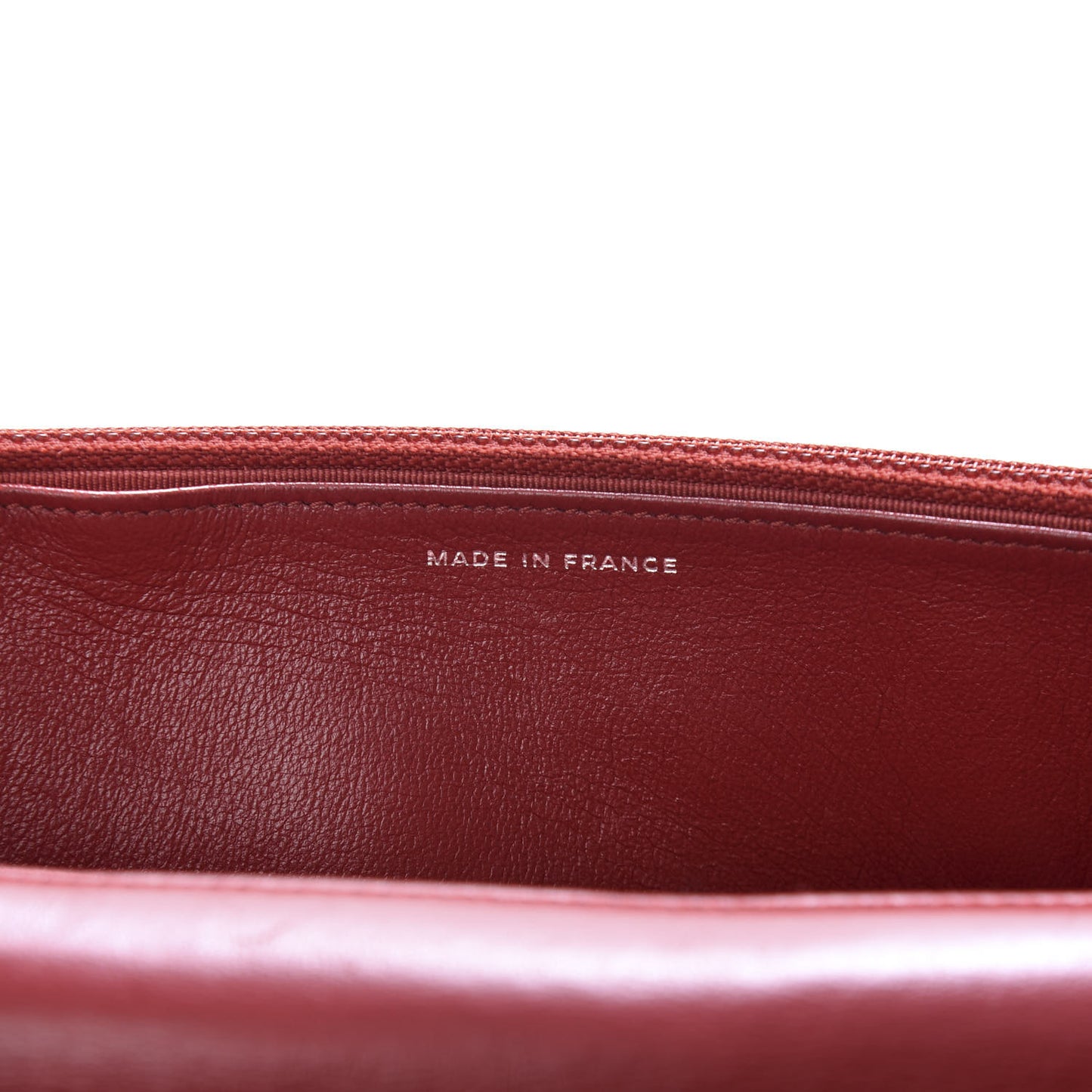 Lambskin Quilted Wallet On Chain WOC Red