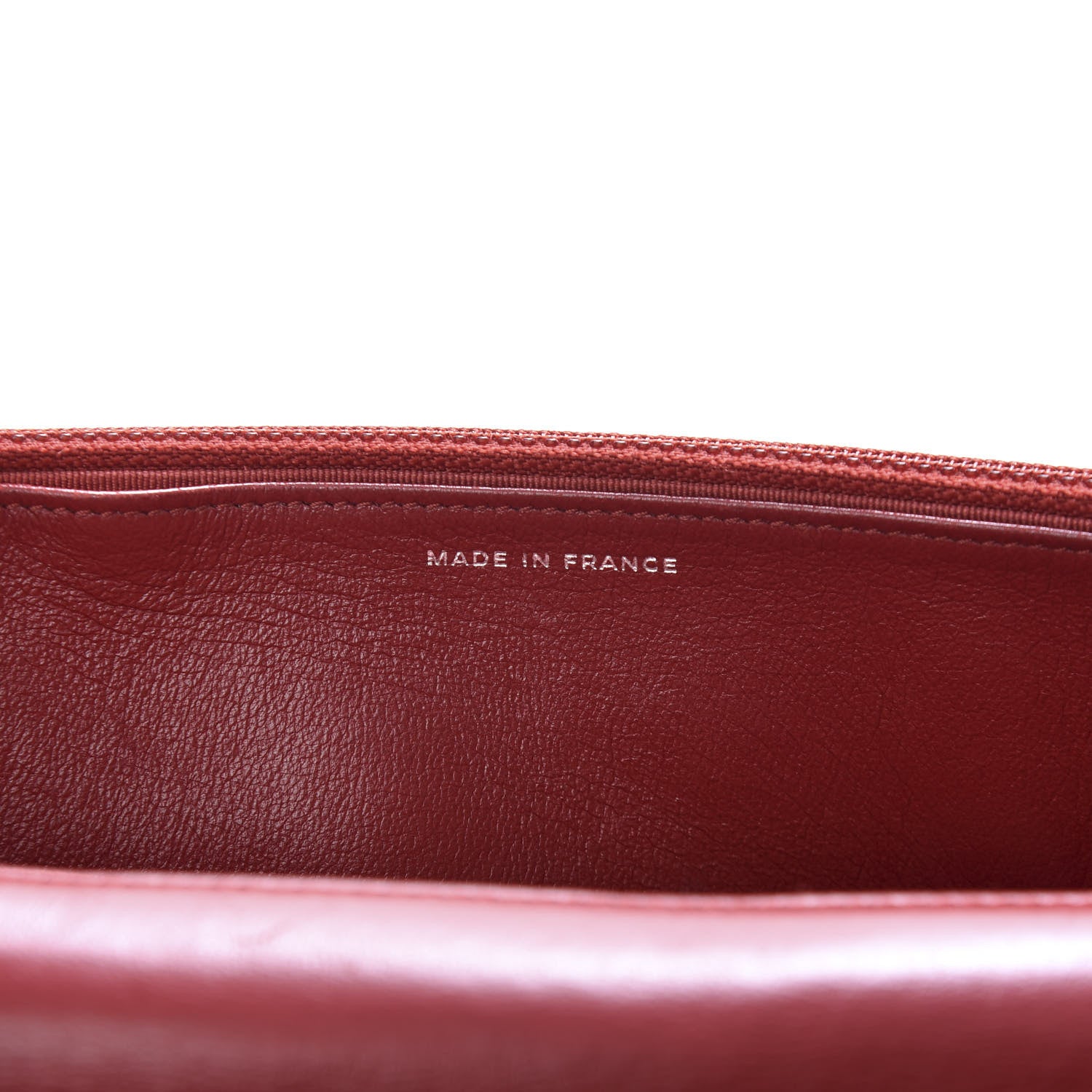 Chanel Lambskin Quilted Wallet On Chain WOC Red 7 of 13