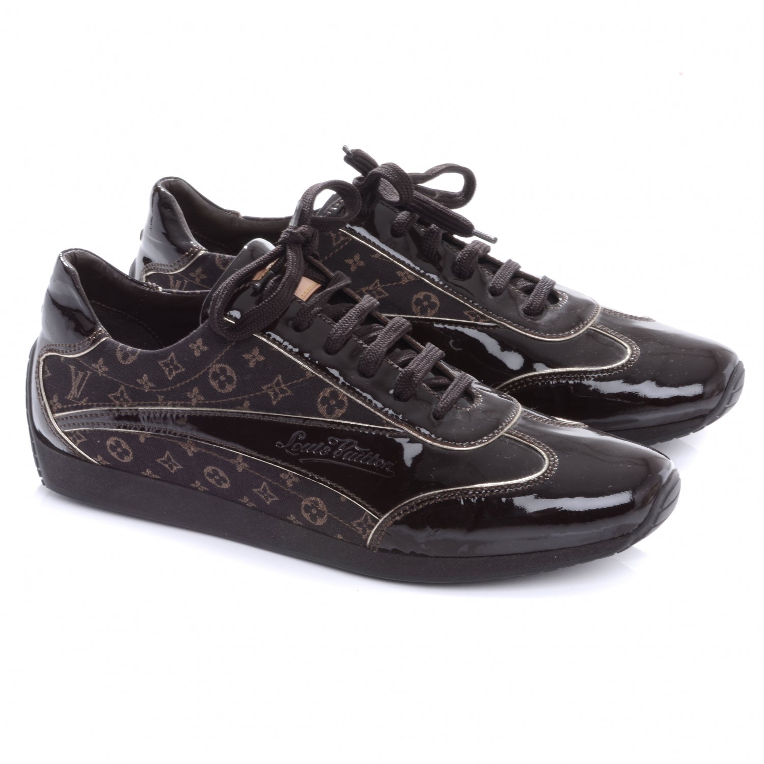 Louis Vuitton Patent Mini Lin Monogram Sneakers 41 Ebene 3 of 7