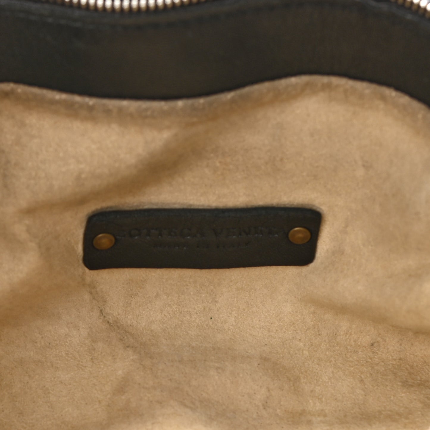 Nappa Intrecciato Shoulder Bag Black