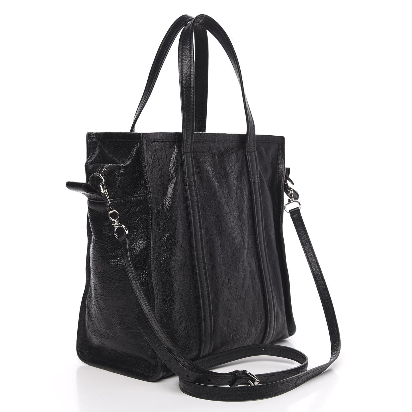 Agneau Small Bazar Shopper Tote Black