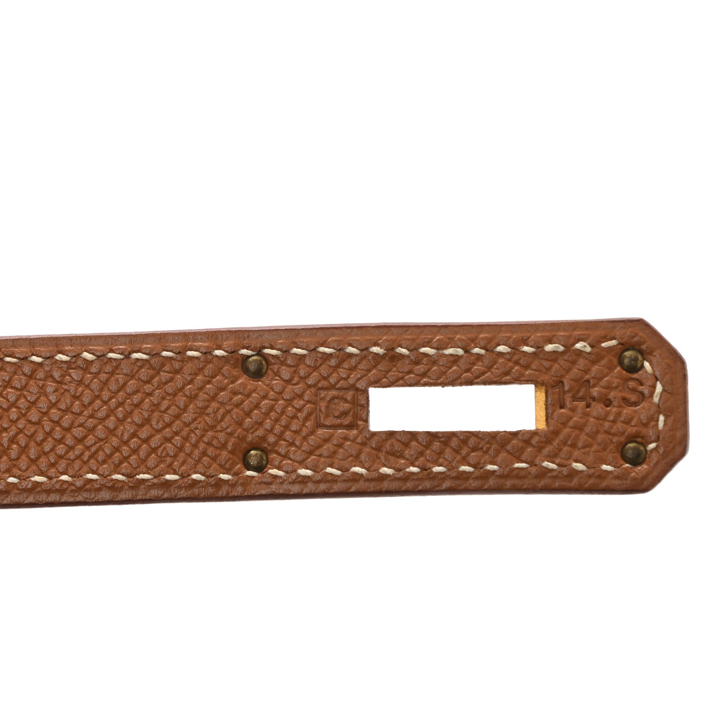 Hermes Courchevel Kelly Sellier 32 Gold 8 of 10