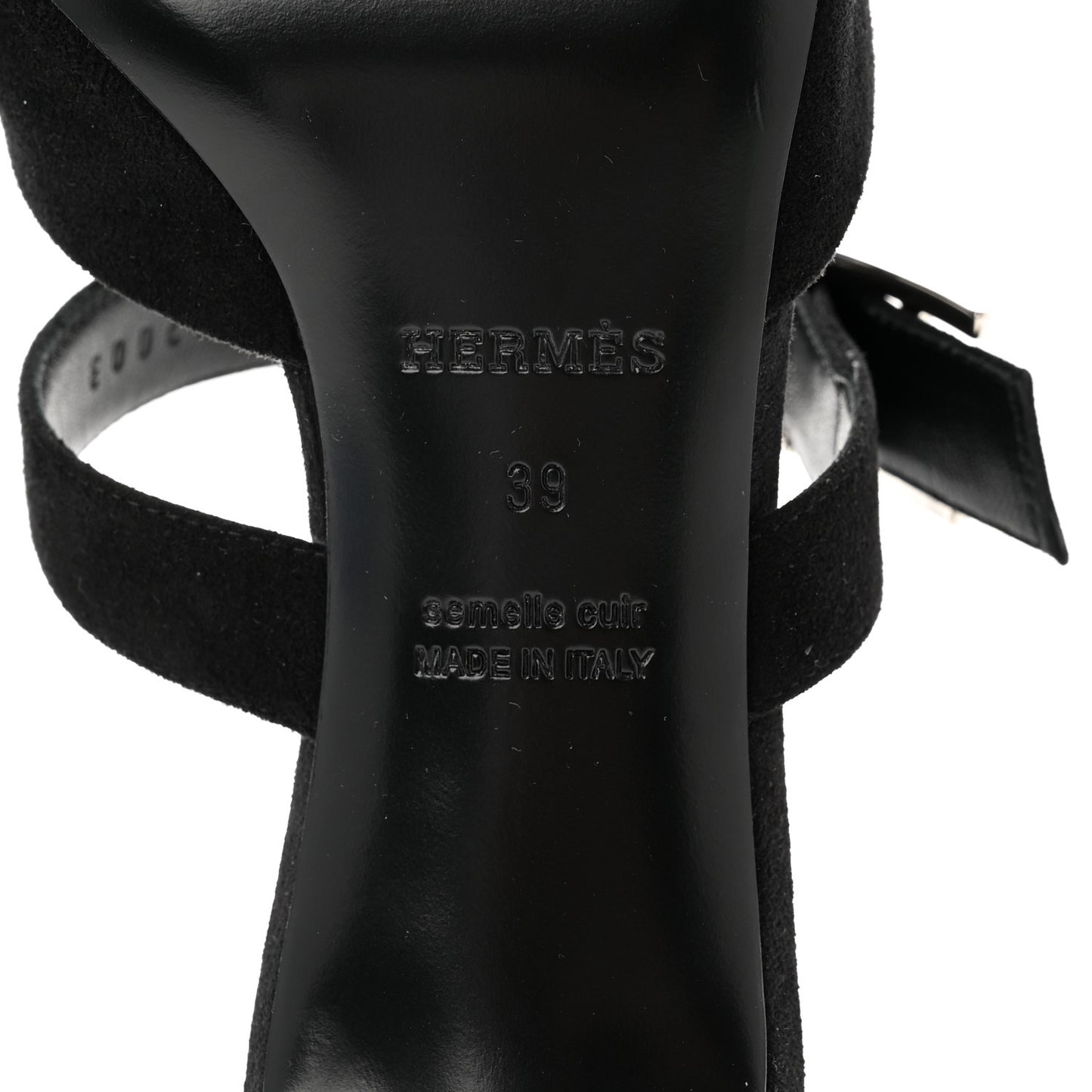 Suede Goatskin Blink Mules 39 Black