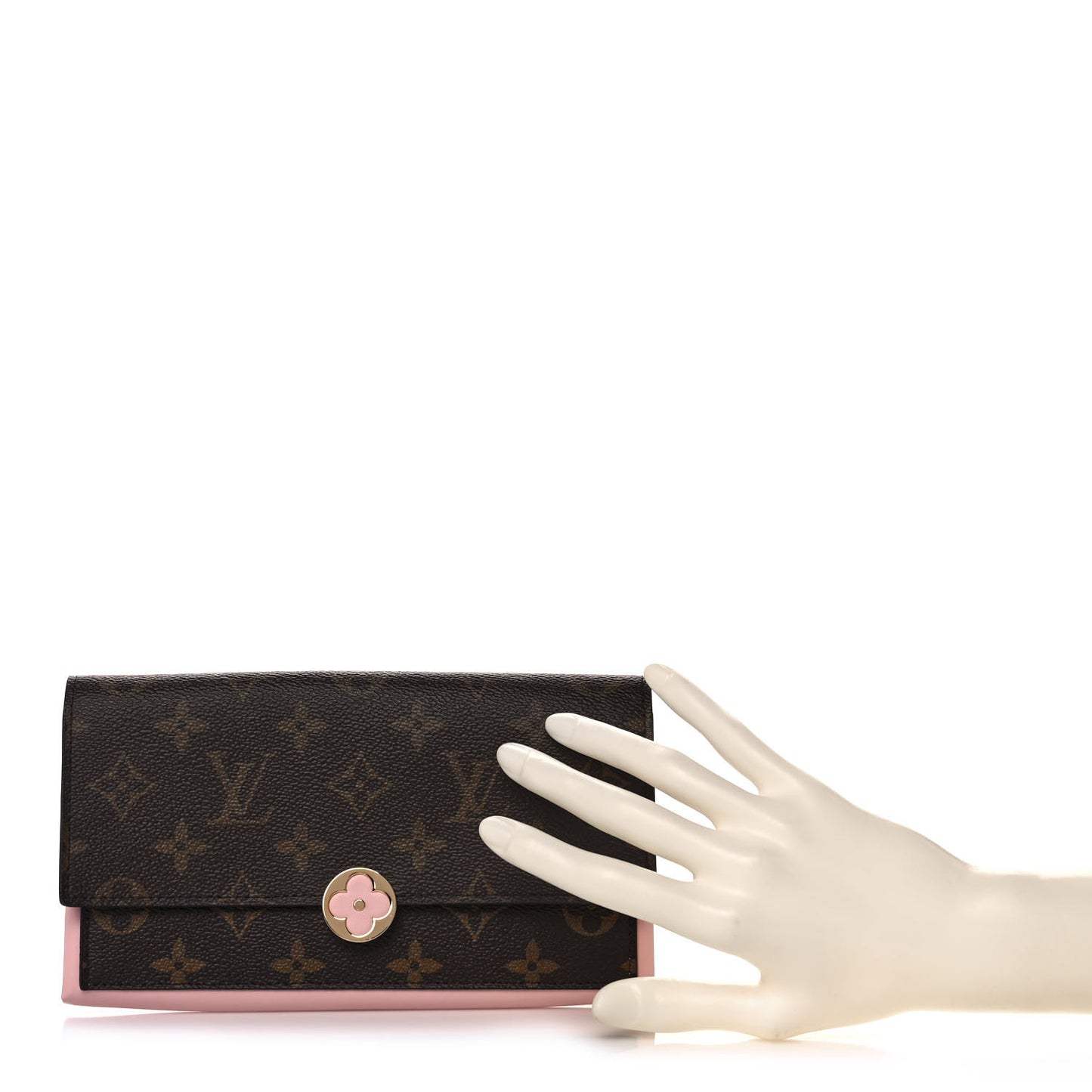 Monogram Flore Wallet Rose Ballerine