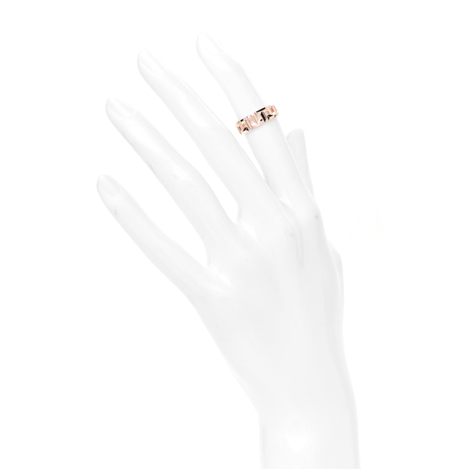 Tiffany 18K Rose Gold Wide T True Ring 45 3.5 2 of 4