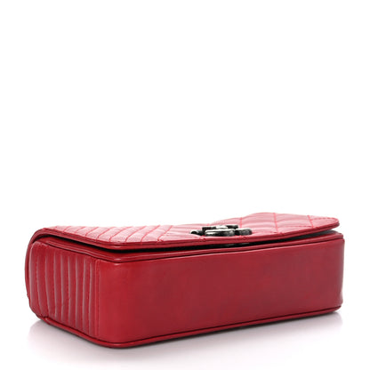 Chanel Glazed Calfskin Quilted Small Coco Boy Flap Red 4 of 9