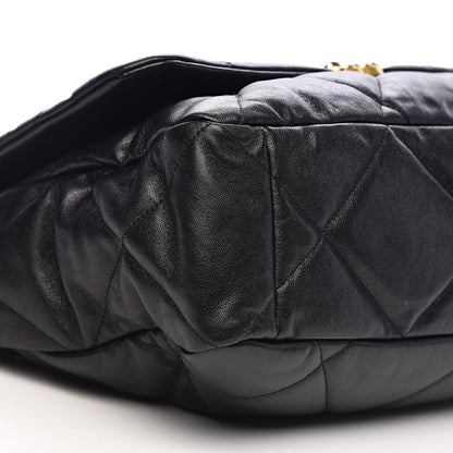 Chanel Lambskin Quilted Maxi 19 Flap Black 8 of 10