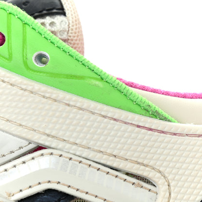 Balenciaga Rubber Mesh Bi-Color Mens Track.2 Open Sneakers 41 White Green Pink 9 of 10