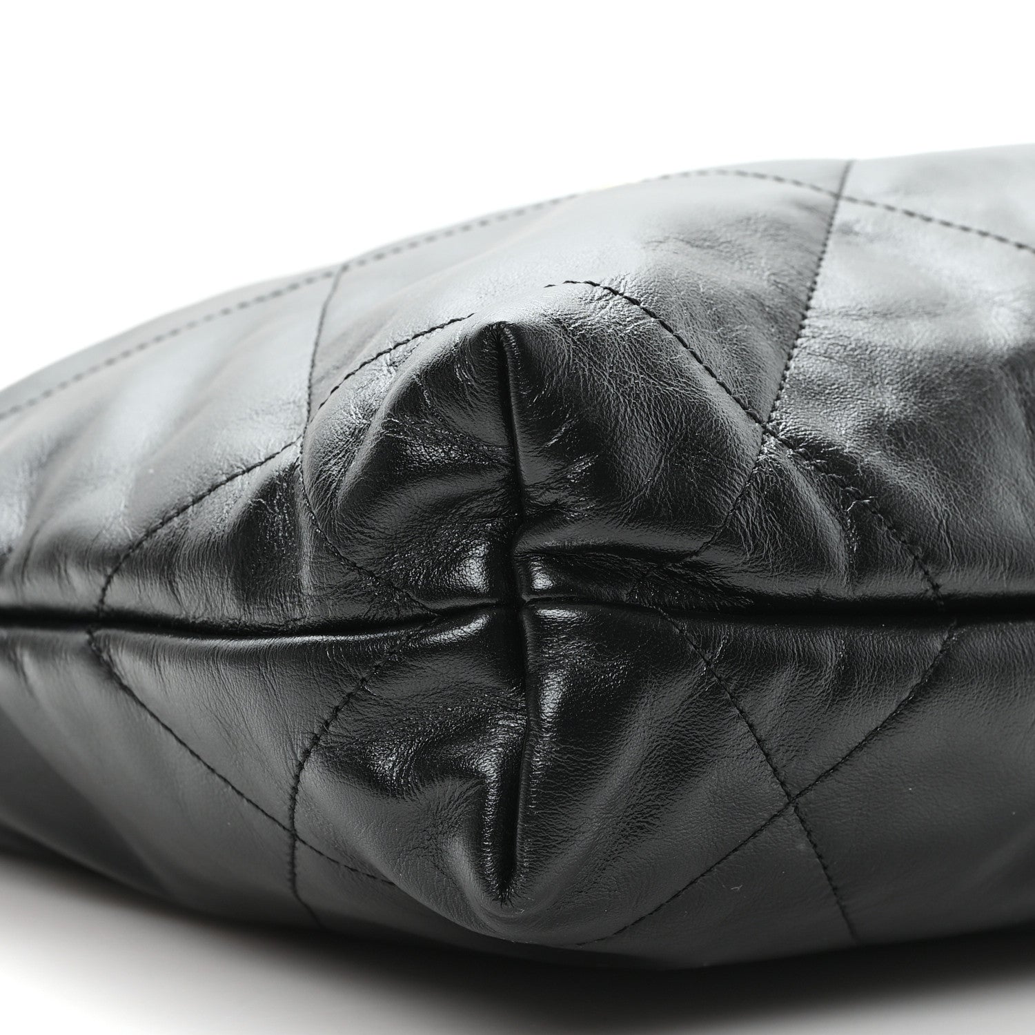 Chanel Shiny Calfskin Quilted Small Chanel 22 Black 10 of 11