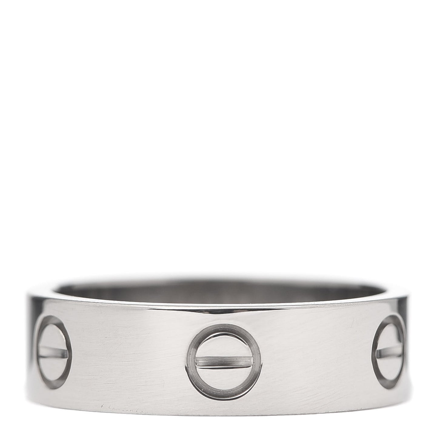 18K White Gold 5.5mm LOVE Ring 59 8.75