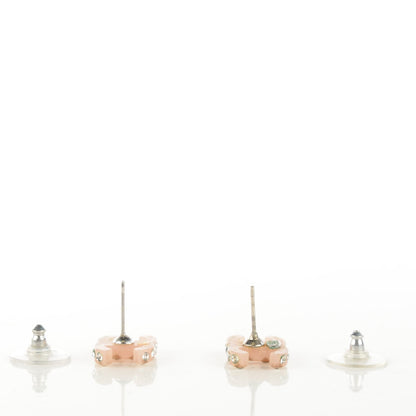 Chanel Crystal Resin CC Logo Earrings 3 of 5