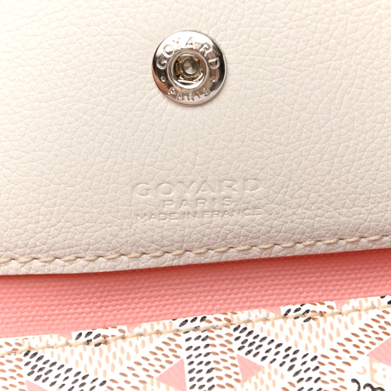 Goyard Goyardine Saint Louis Claire Voie GM White Pink 7 of 11