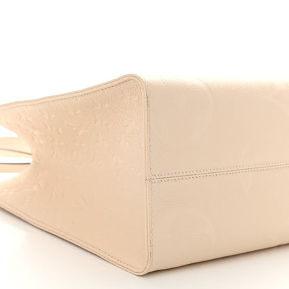 Louis Vuitton Empreinte Monogram Giant Onthego MM Creme 8 of 9