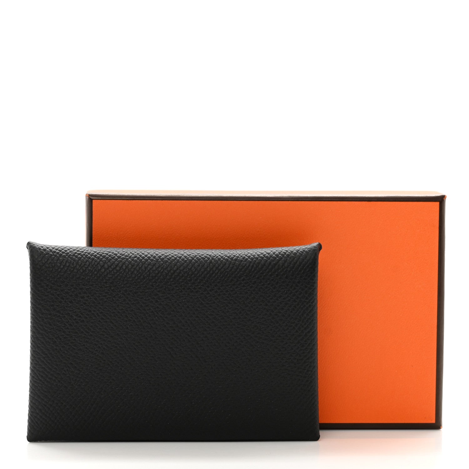 Hermes Epsom Calvi Card Case Black 7 of 7
