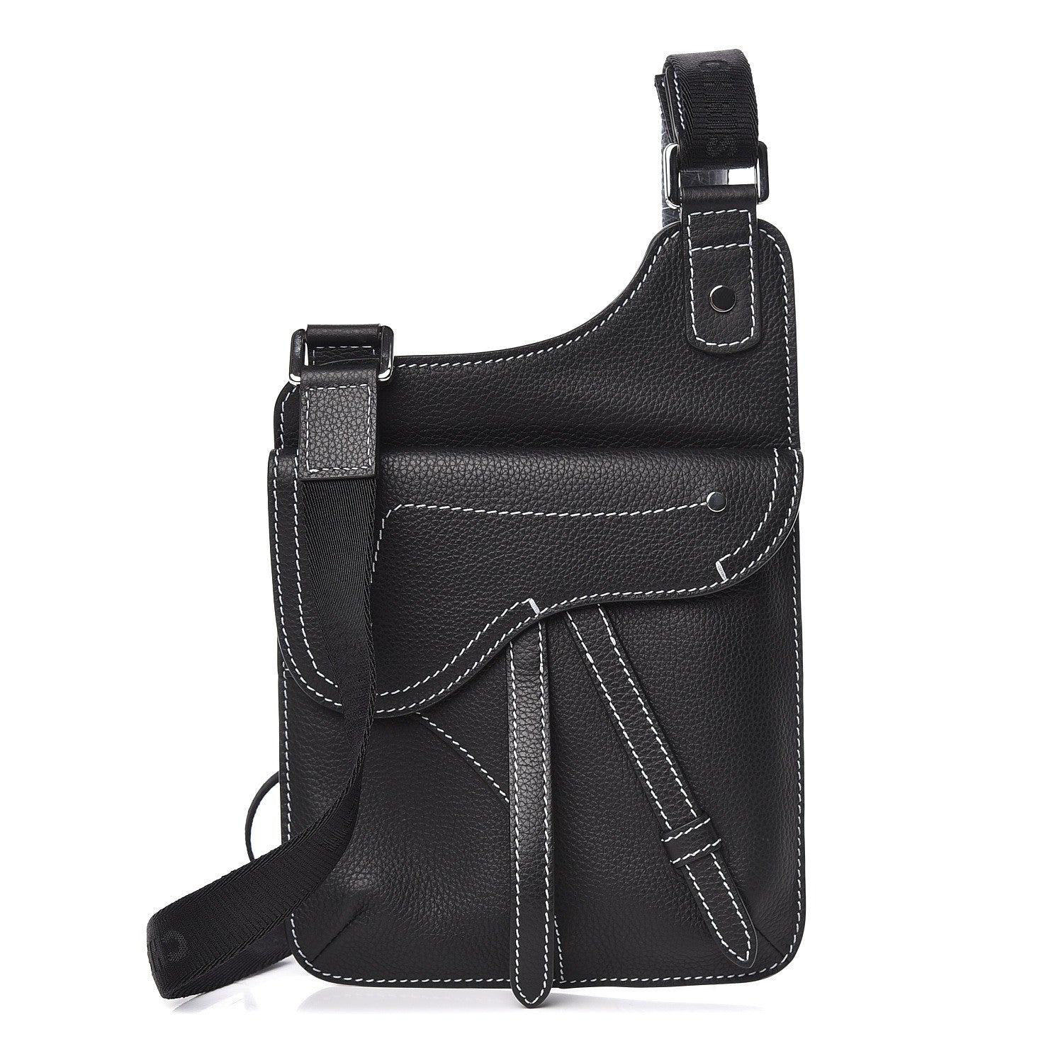 Christian Dior Calfskin Mens Messenger Bag Black 1 of 11