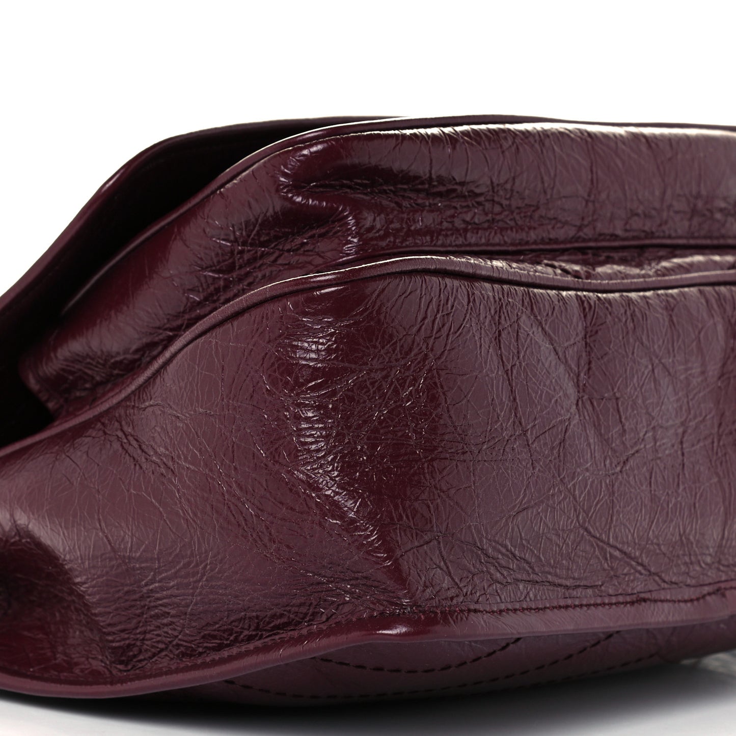 Crinkled Calfskin Matelasse Monogram Medium Niki Chain Satchel Rouge Legion