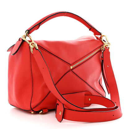Loewe Calfskin Medium Puzzle Bag Scarlet 3 of 17