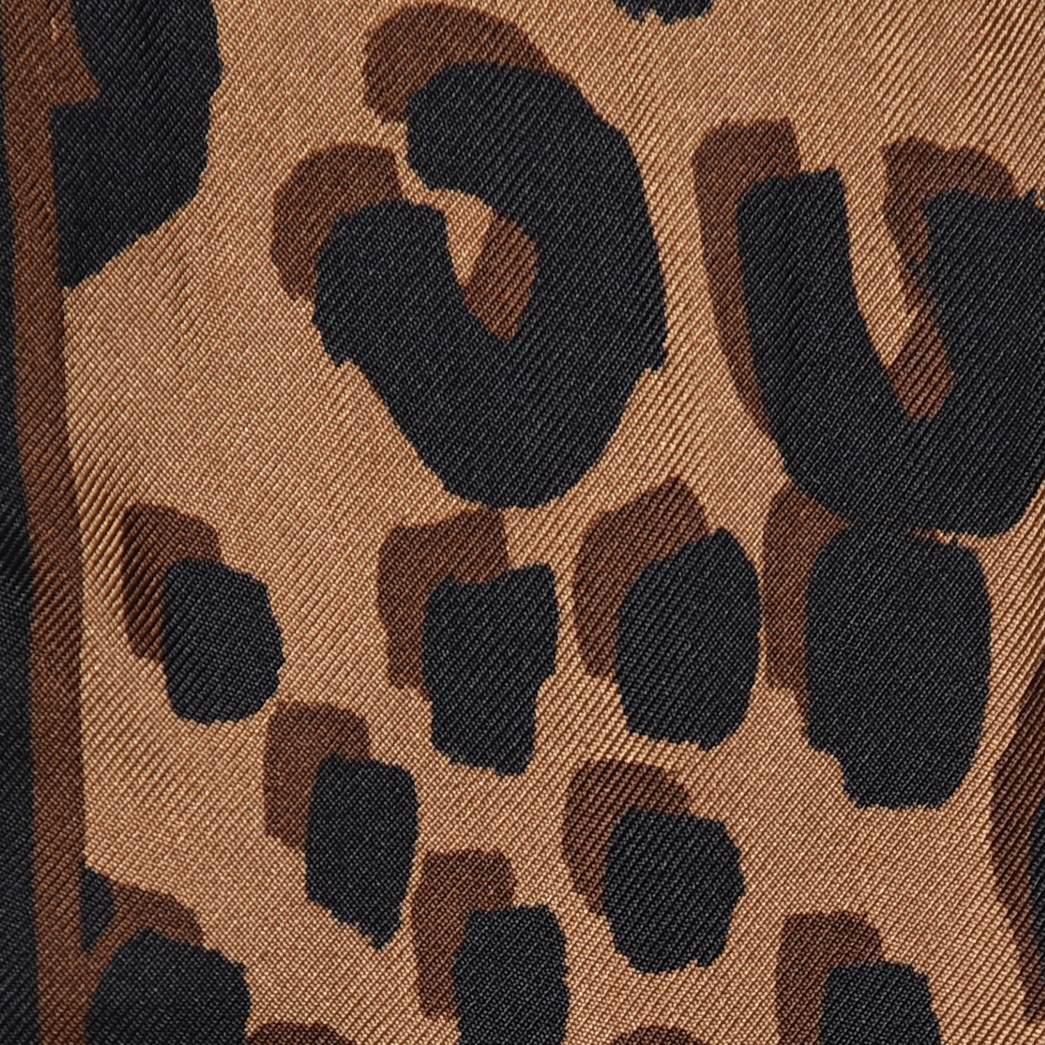 Louis Vuitton Silk Leopard Bandeau Scarf Marron 4 of 5