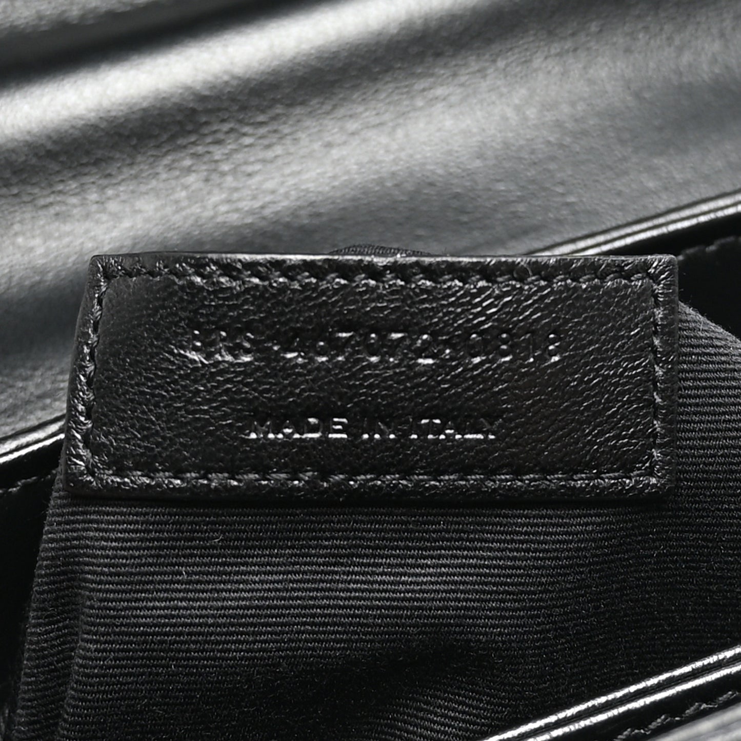 Calfskin Y Quilted Monogram Toy Loulou Crossbody Bag Black