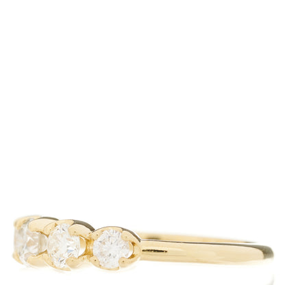 Jennifer Meyer 18K Yellow Gold Diamond Graduated Ring 53 6.5 3 of 6