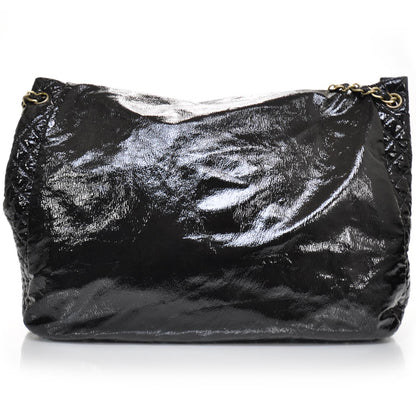 Chanel Vinyl XL Rock and Chain Flap Black 4 of 11