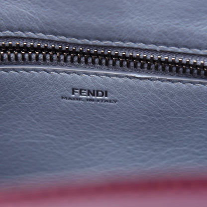 Fendi Vitello Baltico Dolce Shiny Nappa Lace Up DotCom Satchel Bordeaux 7 of 12