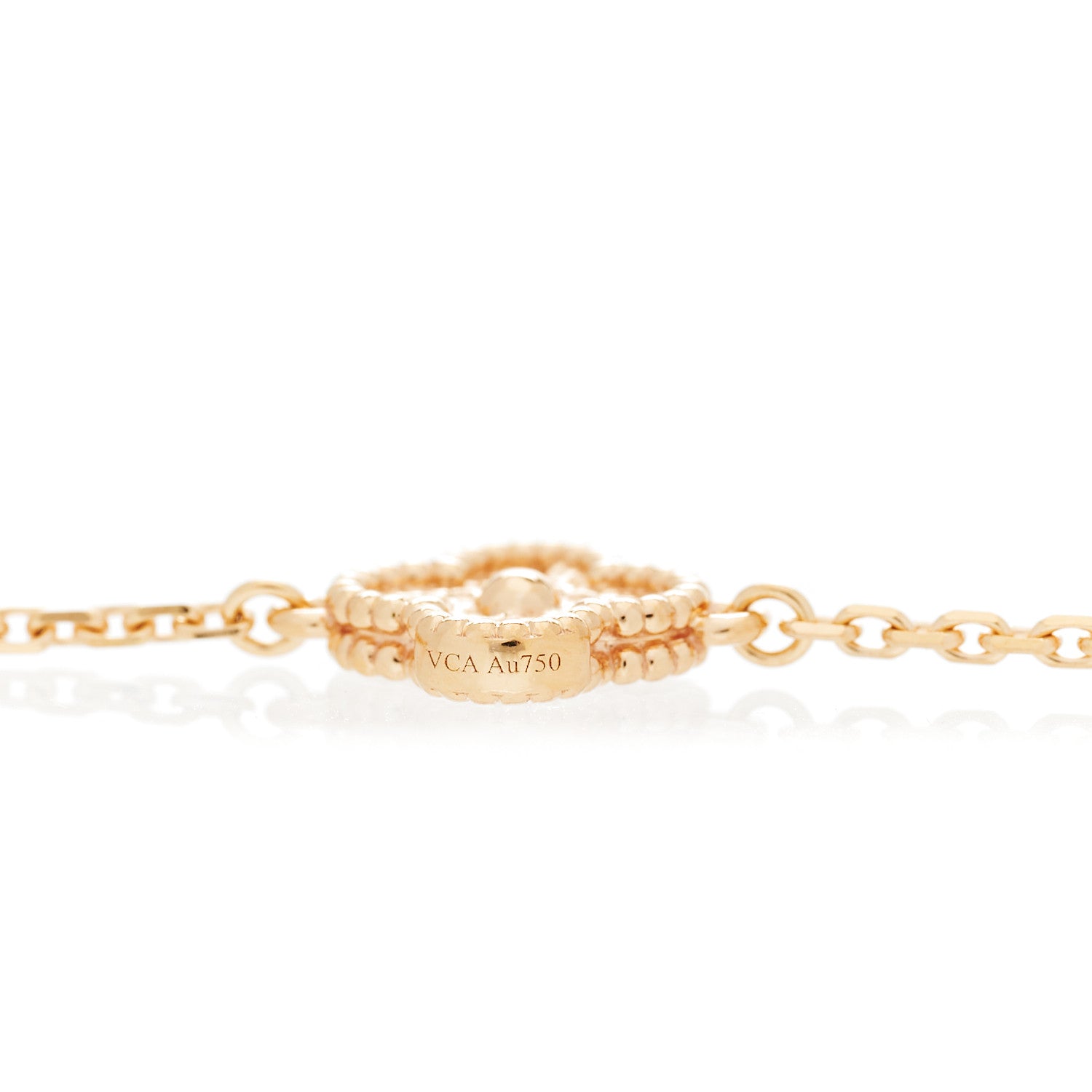 Van Cleef & Arpels 18K Rose Gold 16 Motifs Sweet Alhambra Necklace 5 of 7