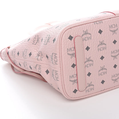MCM Visetos Medium Liz Reversible Shopper Tote Soft Pink 10 of 12