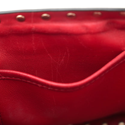 Valentino Garavani Nappa Large Rockstud Spike Shoulder Bag Rubino 10 of 15