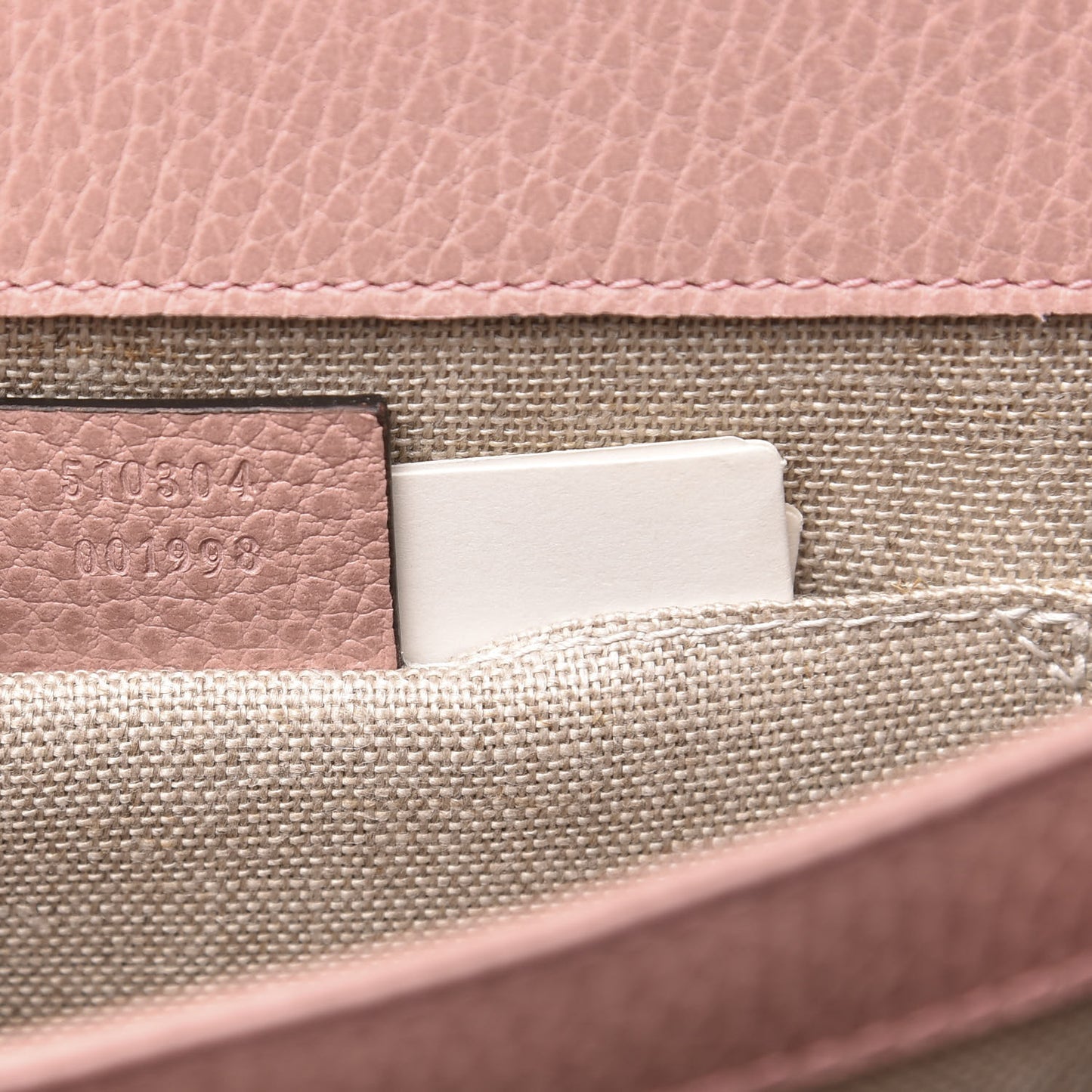 Dollar Calfskin Small Interlocking G Shoulder Bag Soft Pink