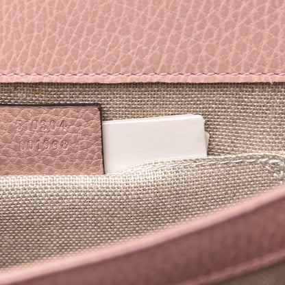 Gucci Dollar Calfskin Small Interlocking G Shoulder Bag Soft Pink 7 of 9