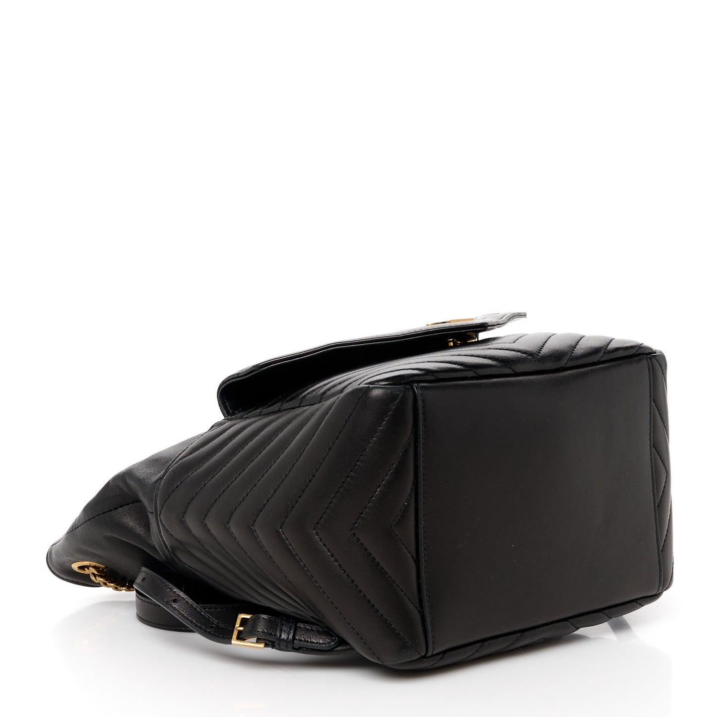 Lambskin Matelasse Monogram Joe Backpack Black