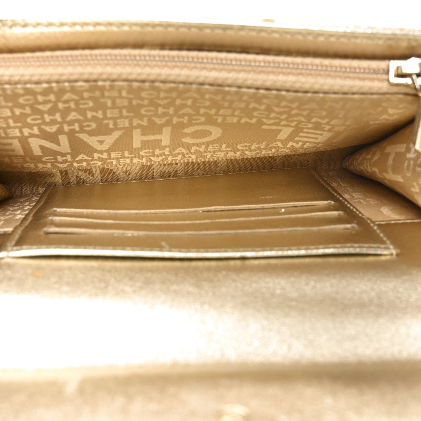 Denim CC Flap Wallet Blue